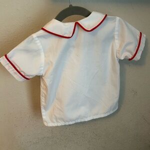 Remember Nguyen Peter Pan shirt with red piping | 18mo | excellent condition